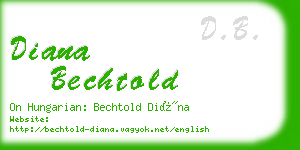 diana bechtold business card